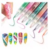 Xiaoya 12plumones Para Decoración De Uñas Acrílico Trazos Perfectos