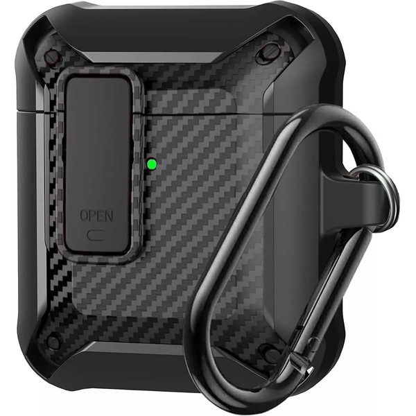 USDILU TQW Funda Airpods 2/1 generacion 2019 Case Uso Rudo
