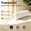 Corduroy Lumbar Roll Support Pillow for Office Chair, Car, Gaming