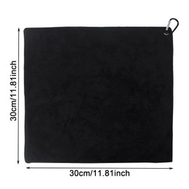 AWAVM 2 Pcs Golf Towels Absorbent Cleaning Towels Multifunction Towels with Carabiner for Golf Bags Fitness Sport Outdoor Yoga(2 Colors)