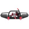 RC Car Front Bumper with Winch, Aluminum Alloy Front Bumper
