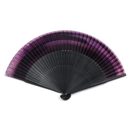 [Wagami-koji] Taniguchi Matsuodo Folding Fan, Short Cloth Fan, Ancient Purple (Kodai Murasaki), Easy to Use Cloth Fan, Japanese Clothing