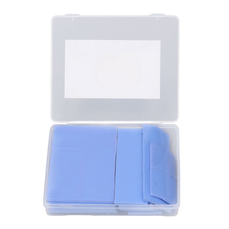 50Pcs CPU Thermal Pads Silicone Shock Proof Insulation Cuttable Thermal