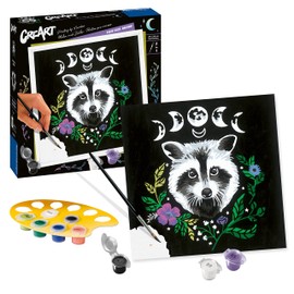 Ravensburger CreArt Pixie Cold Edition Raccoon Paint by Numbers for Adults Craft Kits for Adults and Kids Age 12 Years Up