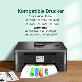 Ondula 604XL Printer Cartridges 604 XL Compatible with Epson 604 Cartridges for Expression Home XP-3200 XP-3205 XP-4200 XP-4205 XP-2200 XP-2205, Workforce WF-2910 WF-2930 WF-2935 WF-2950 (Pack of 12)