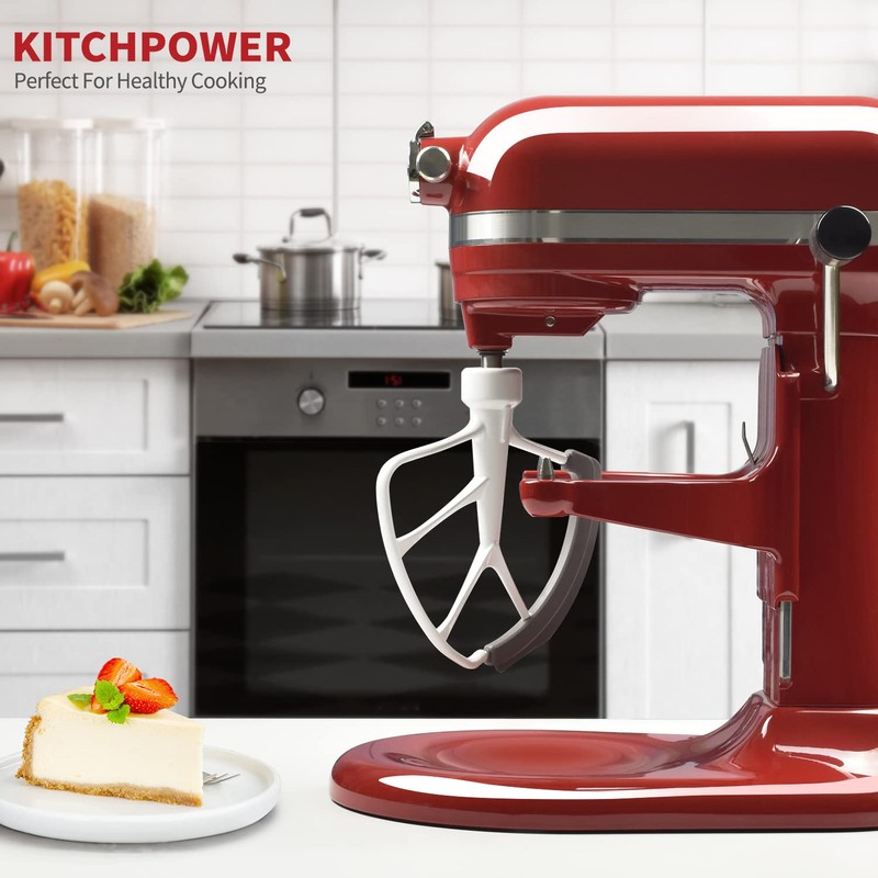 KITCHPOWER 6 Quart Flex Edge Beater for KitchenAid Bowl-Lift Stand