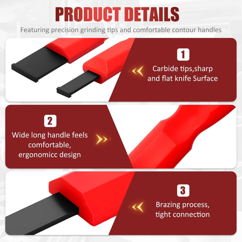 Carbide Scraper Set Ergonomic Carbide Gasket Scraper Enduring Scraper Carbide