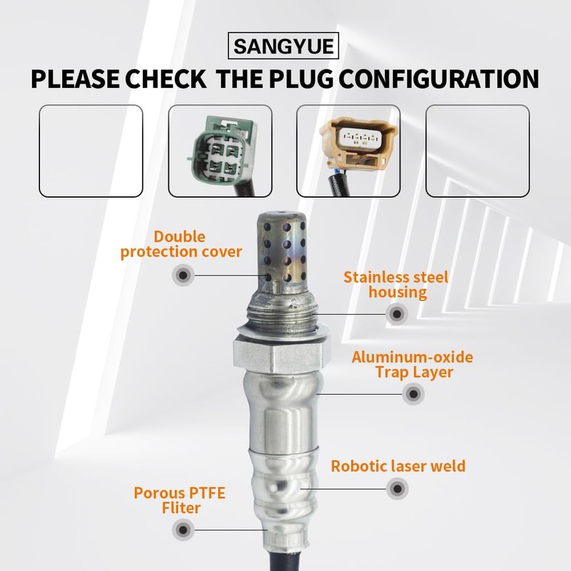Sangyue 2PCS Oxygen O2 Sensor 1 & 2 for 2013-2019