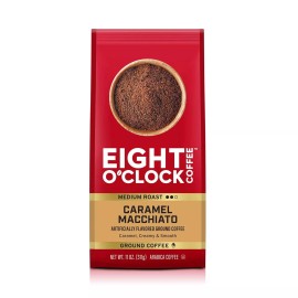 Eight O'Clock Coffee Caramel Macchiato, 11 Ounce  Medium Roast 100% Arabica Grou