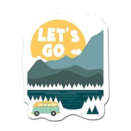 MightySkins Let's Go Peel and Stick Art Removable Cute Stylish Funny Cartoon Dorm Room Decor Vinyl Wall Decals Sticker, 12" On Its Longest Side