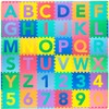 ProSource Kids Puzzle Alphabet, Numbers, 36 Tiles and Edges Play
