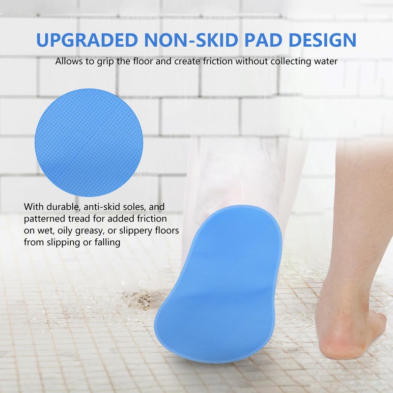 YUNCHI Upgraded Extra Wide Full Leg Cast Cover for Shower