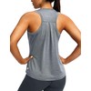Women's Workout Tops Racerback Athletic Tank Tops Sleeveless Loose Fit