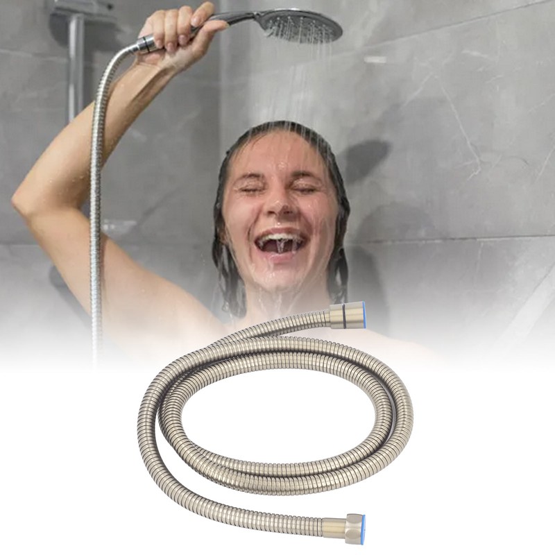 Shower Hose Cold Hot Dual Control Stainless Steel Flexible Pipe