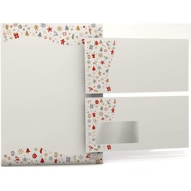 Christmas Letter Paper set Christmas Paper – A4 – 50 sheets and envelopes