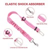 CVNRCLP Adjustable Elastic Dog Seat Belt for Cars - Durable