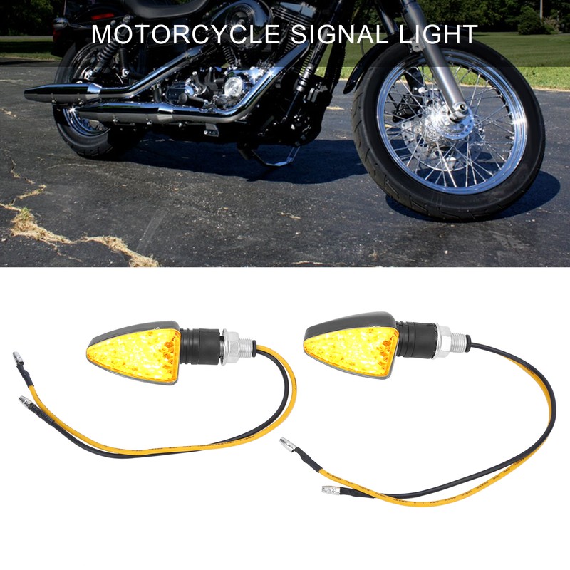 4pcs Motorcycle Signal Light Triangular Shape for Dirt Bike Electromobile