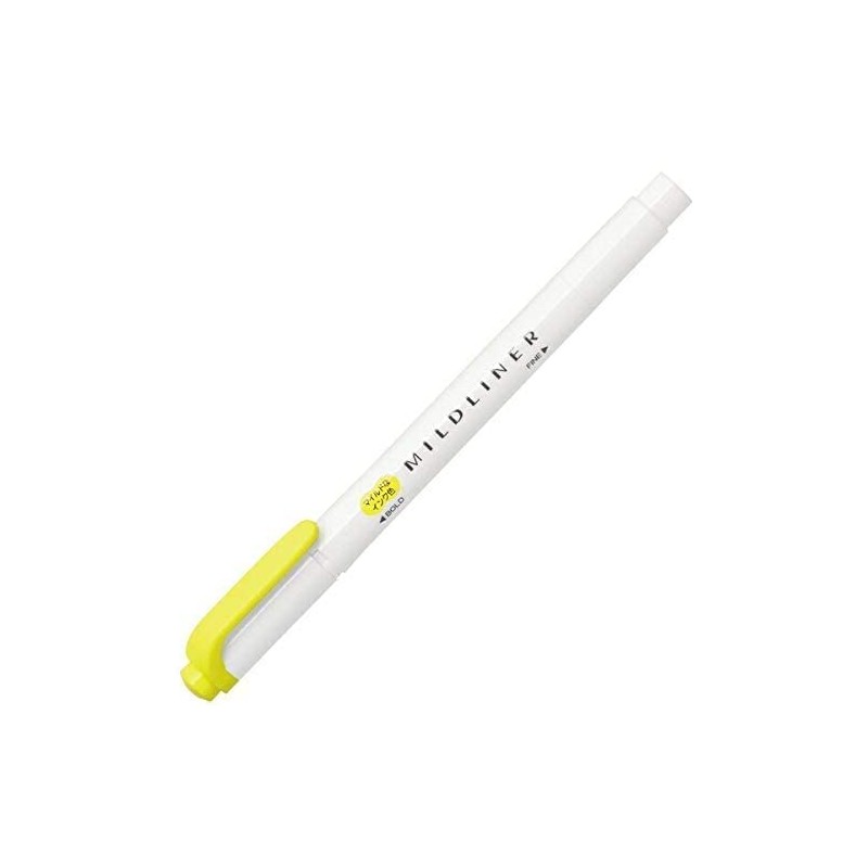 Zebra Mildliner WKT7-MLY Highlighter, Mild Lemon Yellow