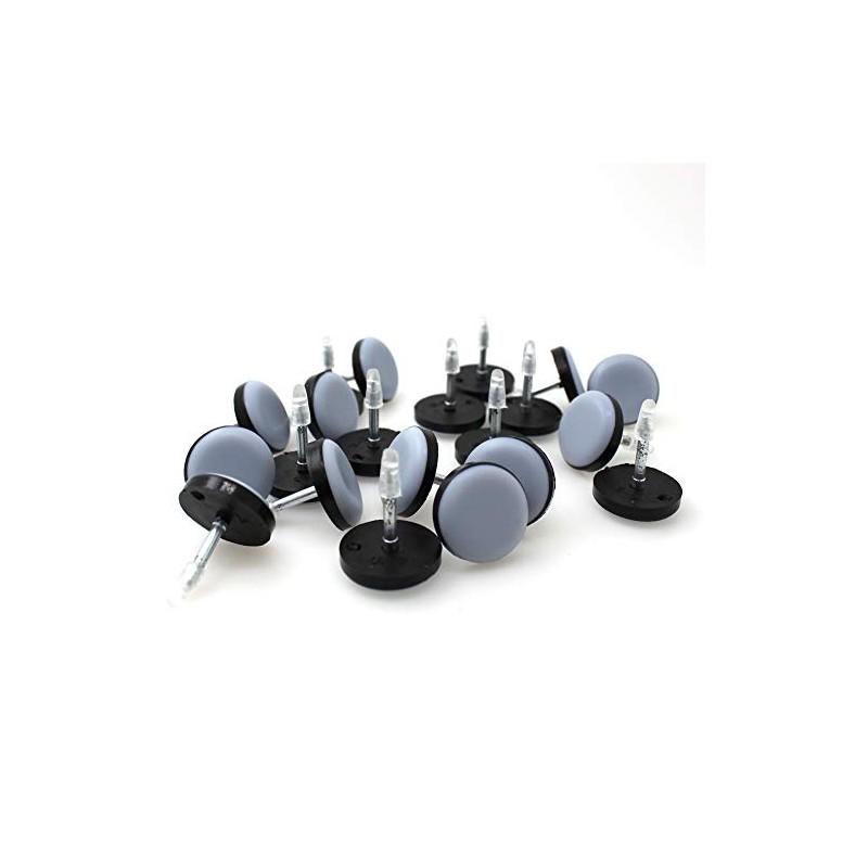 16pcs Nail-in PTFE Teflon Furniture Glides 22mm for Tables and