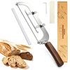 Qvamodo Upgraded Bread Knife for Homemade Bread, 6 Adjustable Thickness