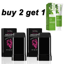 Hair dye comb Disposable,Easy to Color, Portable for Quick Touch - Ups, Covers Gray Hair, Resists Fading and Clumping:_3PCS-02#BROWNISH BLACK(zaidoc)