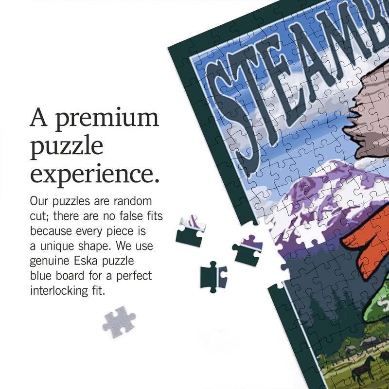 Lantern Press 1000 Piece Jigsaw Puzzle, Steamboat Springs, Colorado, Destinations