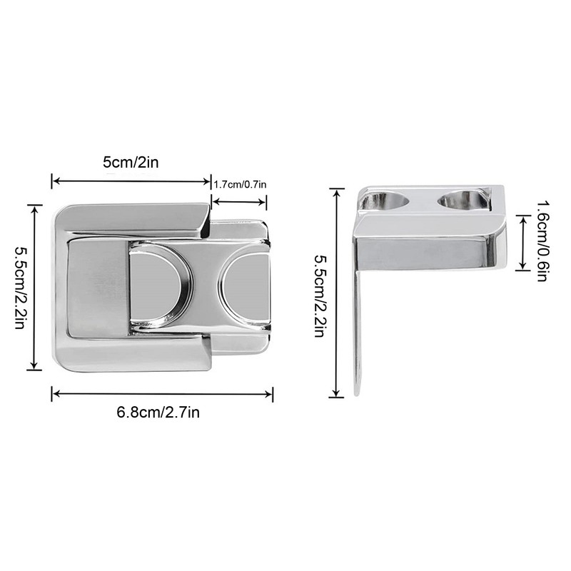 2pcs Home Security Door Reinforcement Lock Anti Theft Aluminum Alloy