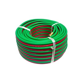 DBMIMPORTERS Oxygen Acetylene Hose 1/4" ID Twin Line Torch Hose Cutting Torch Hoses, 100 Foot