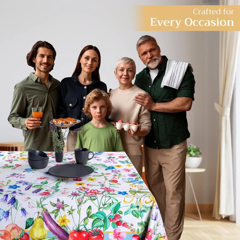 Maison d'Hermine Tablecloths, 100% Cotton, 140 cm x 180 cm,
