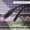 BEMERO Microphone Cable, Line Cable XLRf to 6.3 Jack, TRS,