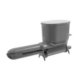 Beavorty Hair Dye Applicator Comb with Roller Teeth for Salon Home Use Multi Function Dyeing Brush Tool for Straight Curly Hair Light Grey Semi Automatic Coloring Equipment for Root Touch