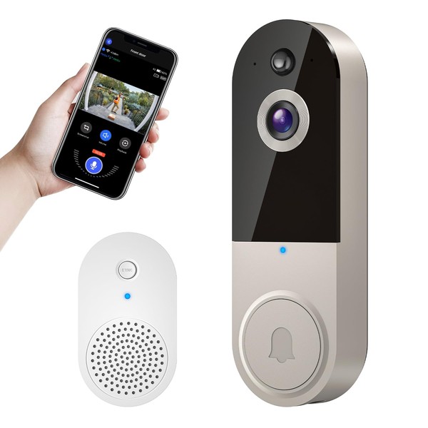 Hubposh Smart Video doorbell Camera Wireless Wi-Fi Cam with Night