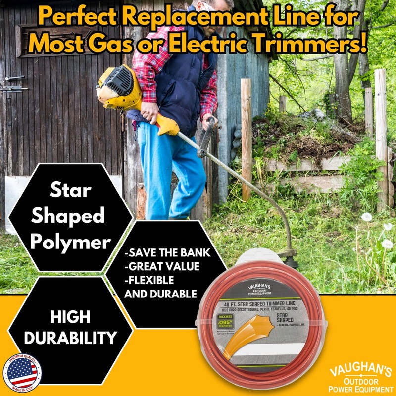 Vaughan's Master Line .095" Trimmer Line, 30ft | Red Star
