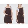 UE STORE Canvas Cotton Cooking Kitchen Aprons Waterproof Apron Adjustable