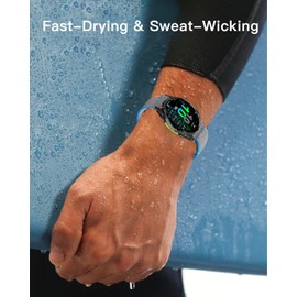 Bands for garmin Forerunner 970,Nylon Sport Wristband for garmin Forerunner 970 Activity Tracker,Fast-Drying and Sweat-Wicking Replacement Smartwatch Strap,Adjustable Wristband,Blue Gray