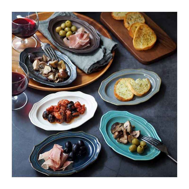 Tableware East ic-035-05 Oval Plate, 6.7 inches (17 cm), Raffine