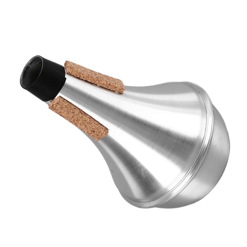 Trumpet Practice Mute Lightweight Aluminum Alloy Soft Cork Noise Reduction