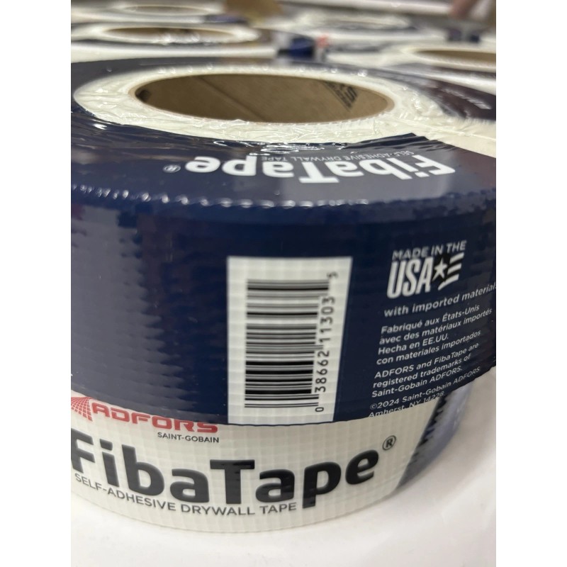 FibaTape 12 Rolls FibaTape Standard White 1-7/8" x 500' Self-Adhesive