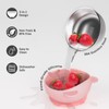 Bakpoco Stainless Steel Baby Bowls with Suction, 2-in-1 SUS304 Toddlers