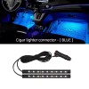 2Pcs Universal Blue LED Car Interior Ambient Foot Light W/USB