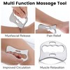Gjinxi Gua Sha Muscle Scraper, Stainless Steel Scraping Tool for
