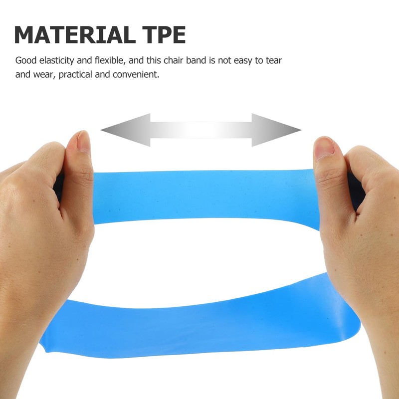 TEHAUX 15pcs Elastic Bands for Classroom Chair Bands Colored Chair
