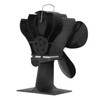 4 Blade Fireplace Fan Aluminium Alloy Heat Powered High Temperature