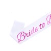 White Purple Bride to Be Sash, Hen Party Sash, Hen