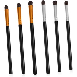VALICLUD 6piezas Pincel Para Sombras De Ojos Set De Brochas De Pelo De Caballo Para Difuminar Sombras Mangos De Plástico Para Maquillaje De Ojos