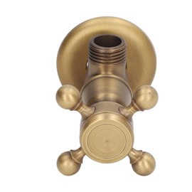 Corner Valve, Explosion-proof Brass, Vintage Style, Thickened Triangle Valve, Easy Shut Off Valve, Antique Design, Retro Copper Valves