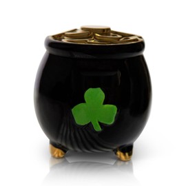 Nora Fleming Get Lucky (Pot o' Gold) A421 - Hand-Painted Ceramic Holiday Décor - Spring Minis for The Home and Office