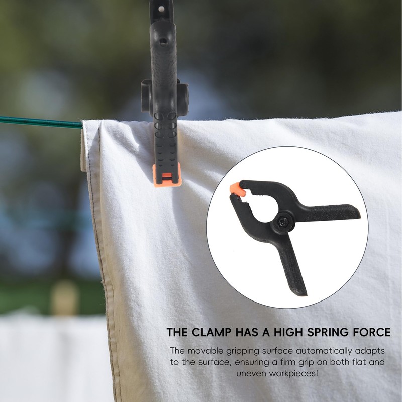 Atelierate 24X Spring Clamps, Plastic Glue Clamps for Universal Use