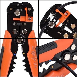 HuLuHouse Pinza Pelacables AutomáTica, pela cables, Naranja                                                                                           