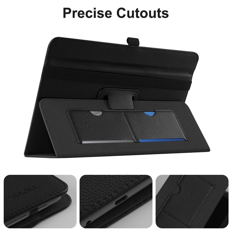 Universal 8 Inch Android Tablet Case, Folio Protective Cover for